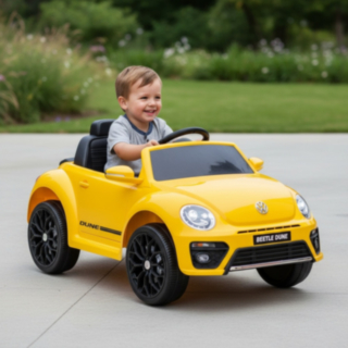 VW® Beetle Dune Sähköauto Lapsille 10,8V Keltainen