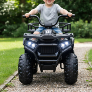 Nordic Play® Sähkö-ATV Lapsille Musta