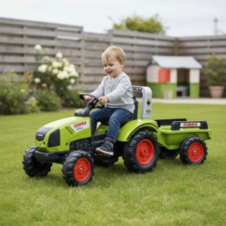 Claas® Polkutraktori Perävaunulla Vihreä