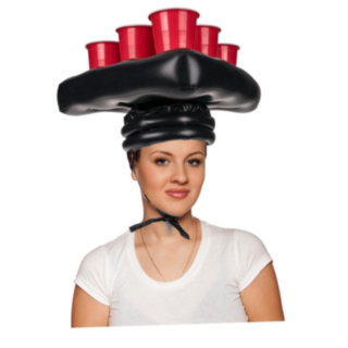 Puhallettava Beer Pong hattu