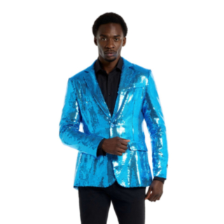 Suitmeister® Electric Blue Sequins Puvuntakki