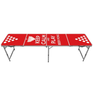 Beer Pong -pöytä: Keep Calm & Play