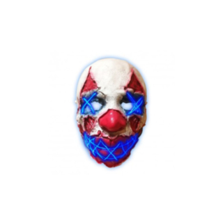 Night Horror Clown LED lateksinaamari