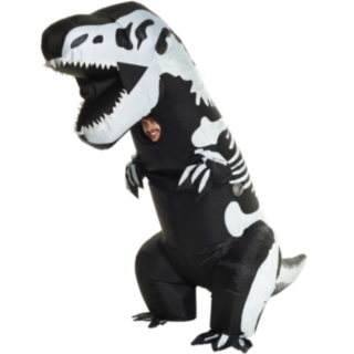 Puhallettava T-Rex Luurankoasu