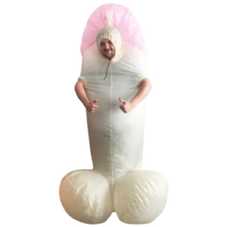 Puhallettava Penis Naamiaisasu Vaaleanpunainen