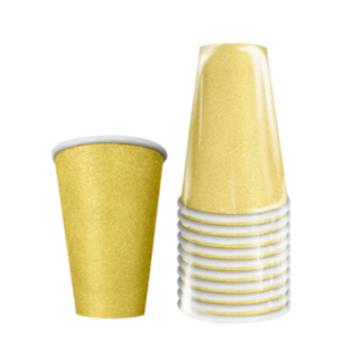 Original Cup -pahvimukit glitterkulta