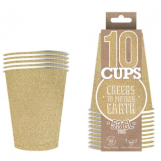 Original Cup -pahvimukit glitterkulta