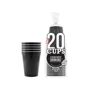 Original Cup Beer Pong Mukit Musta