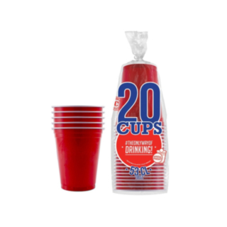 Beer Pong Mukit Punainen