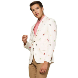 Opposuits® Tropical Summer Icons Bleiseri Luonnonvalkoinen