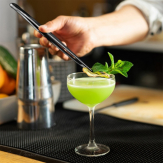 Final Touch® Cocktailpihdit Musta
