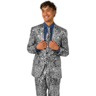 Opposuits® Silver Geo Star Puku