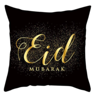 Eid Mubarak Tyynynpäällinen Musta/Kulta