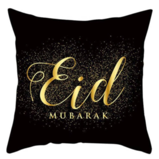 Eid Mubarak Tyynynpäällinen Musta/Kulta
