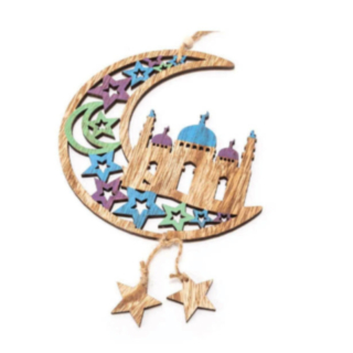 Eid Puolikuu Koriste Monivärinen