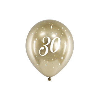 30-vuotisilmapallot Kulta