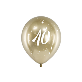 40-vuotisilmapallot Kulta