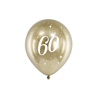 60-vuotisilmapallot Kulta