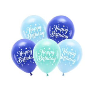 Happy Birthday Ilmapallot Sininen