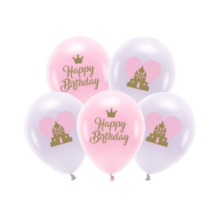 Prinsessalinna Happy Birthday Ilmapallot