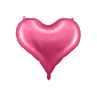 Sydän foliopallo pinkki