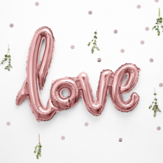 Love Folioilmapallo Ruusukulta