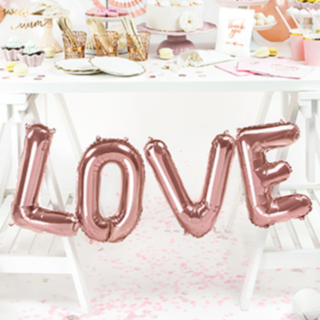 Love Folioilmapallot Ruusukulta