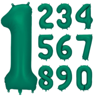 Suuri Numeroilmapallo Merenvihreä