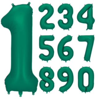 Suuri Numeroilmapallo Merenvihreä