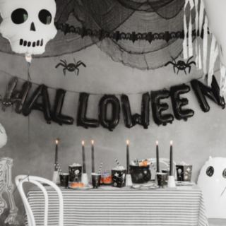 Halloween Foliopallot Musta