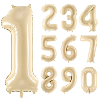 Suuri Numeropallo Pastelli Beige