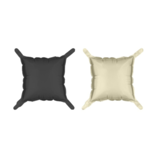 Neliskulmaiset Foliopallot Musta/Beige