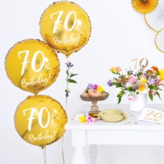 70th Birthday Foliopallo Kulta