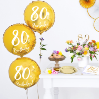 80th Birthday Foliopallo Kulta