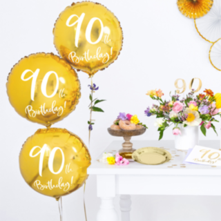 90th Birthday Foliopallo Kulta