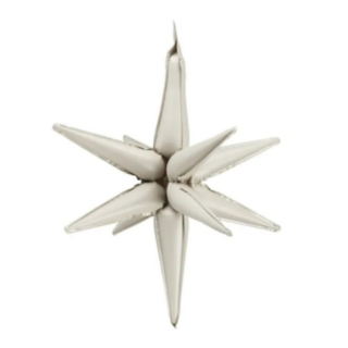 Tähti 3D Foliopallo Beige