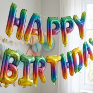 Happy Birthday Folioilmapallot Sateenkaari