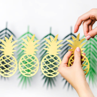 Ananas Koristenauha Kulta