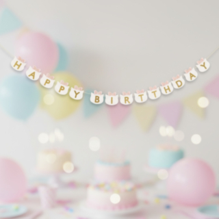 Kissa Happy Birthday Koristenauha