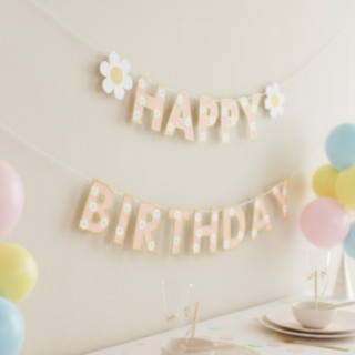 Happy Birthday Päivänkakkara Koristenauha