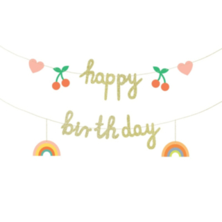 Happy Birthday Sateenkaari Koristenauha