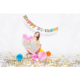 Happy Birthday Kirjainnauha Värikäs