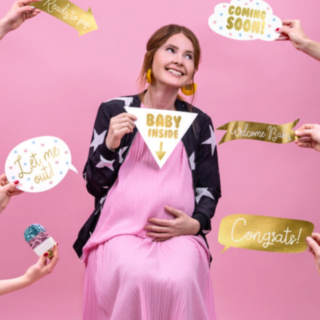 Babyshower Valokuvausrekvisiitta