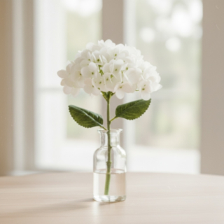 Tekokukka Hortensia Valkoinen