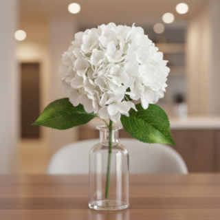 Tekokukka Premium Hortensia Valkoinen