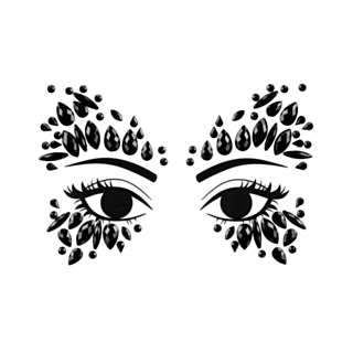 Kristalli Kasvokorut Musta