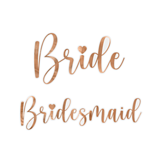 Bride & Bridesmaid Lasimerkit