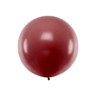 Suuri Pyöreä Ilmapallo Pastelli Burgundy