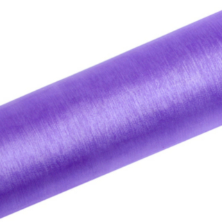 Violetti organza-kangasrulla