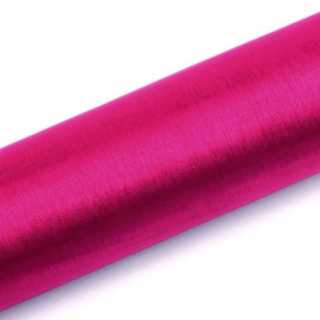 Pinkki organza-kangasrulla